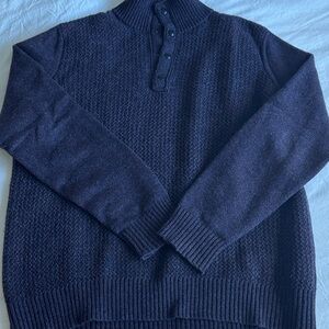 Banana Republic Dark Blue Turtleneck Sweater